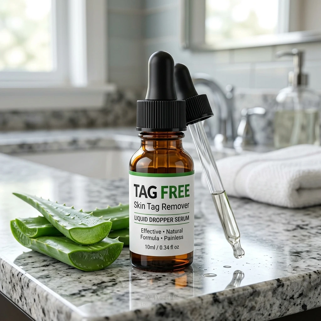 Tag Free Skin Remover Serum Bottle Photo